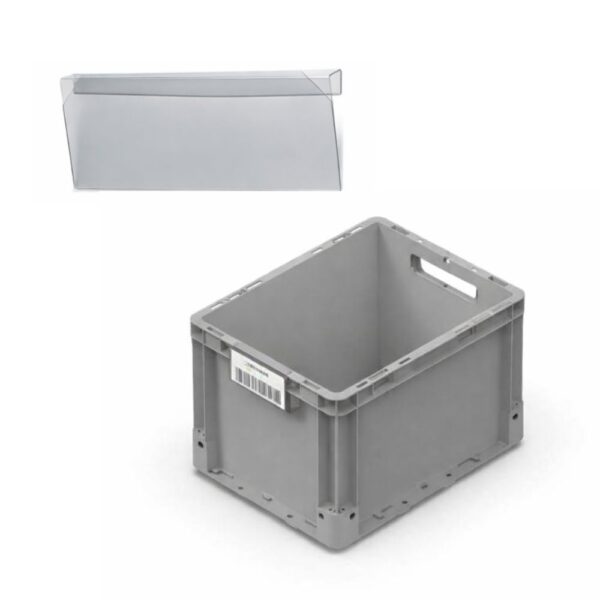 Porte-étiquettes clipsable - bac gerbables - STACK Porte-étiquettes clipsable - bac gerbables - STACK